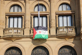 Bandera Saharaui en Ayto. San Sebastin